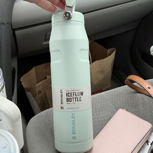 36oz mist color Stanley iceflow bottle with flip straw lid